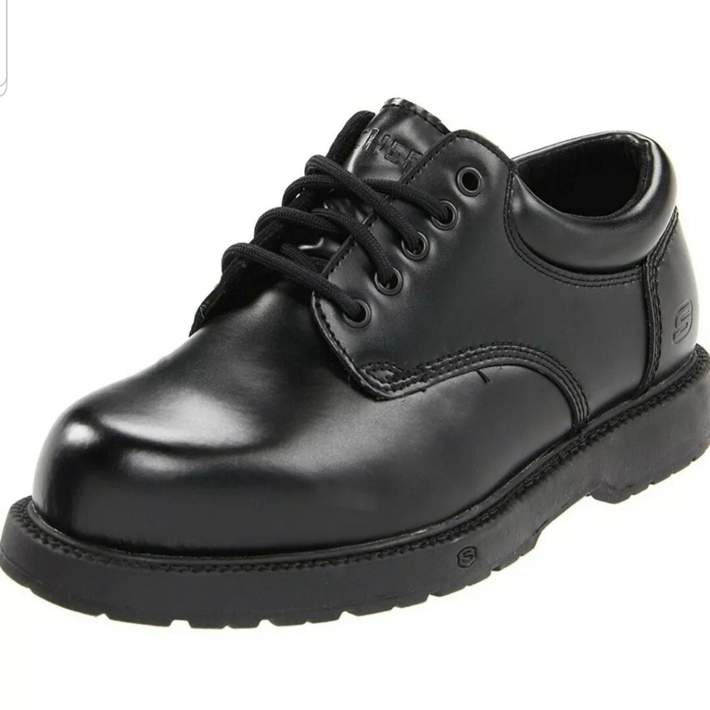 Skechers Work Slip Resistant Leather Shoes